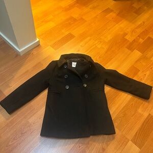 GAP kids XS black pea coat- worn 2x